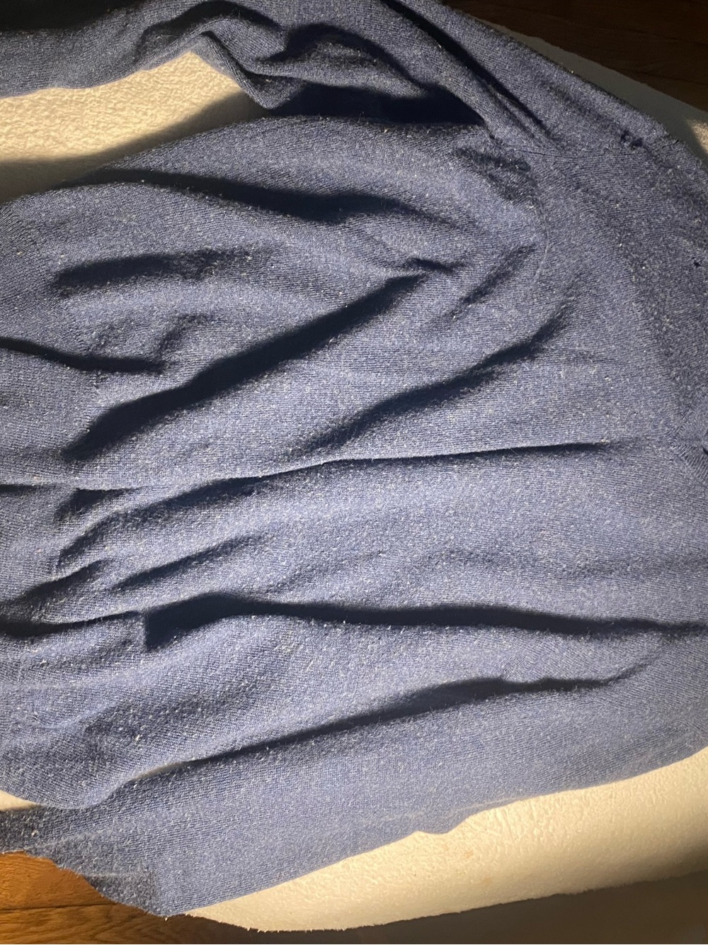 Crew Neck Women's Sweater in Navy Blue